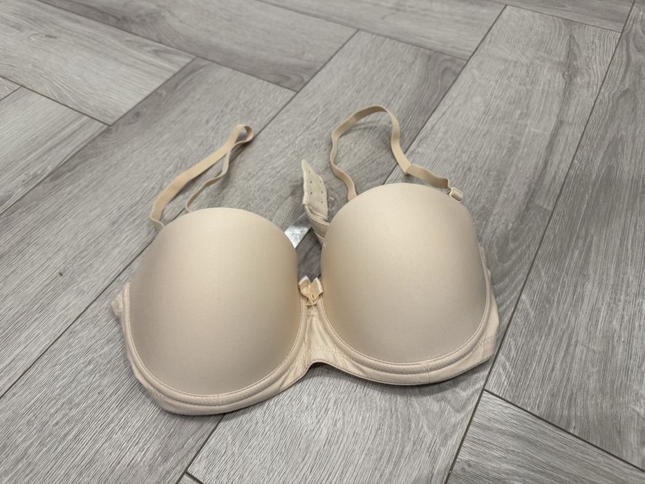 Biustonosz stanik samonośny beż nude gładki Nipplex 80b
