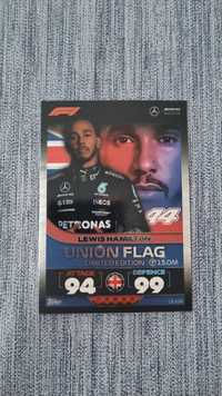 F1 - Karta F1 Topps Turbo Attax 2022 Lewis Hamilton LE4UR Union Flag