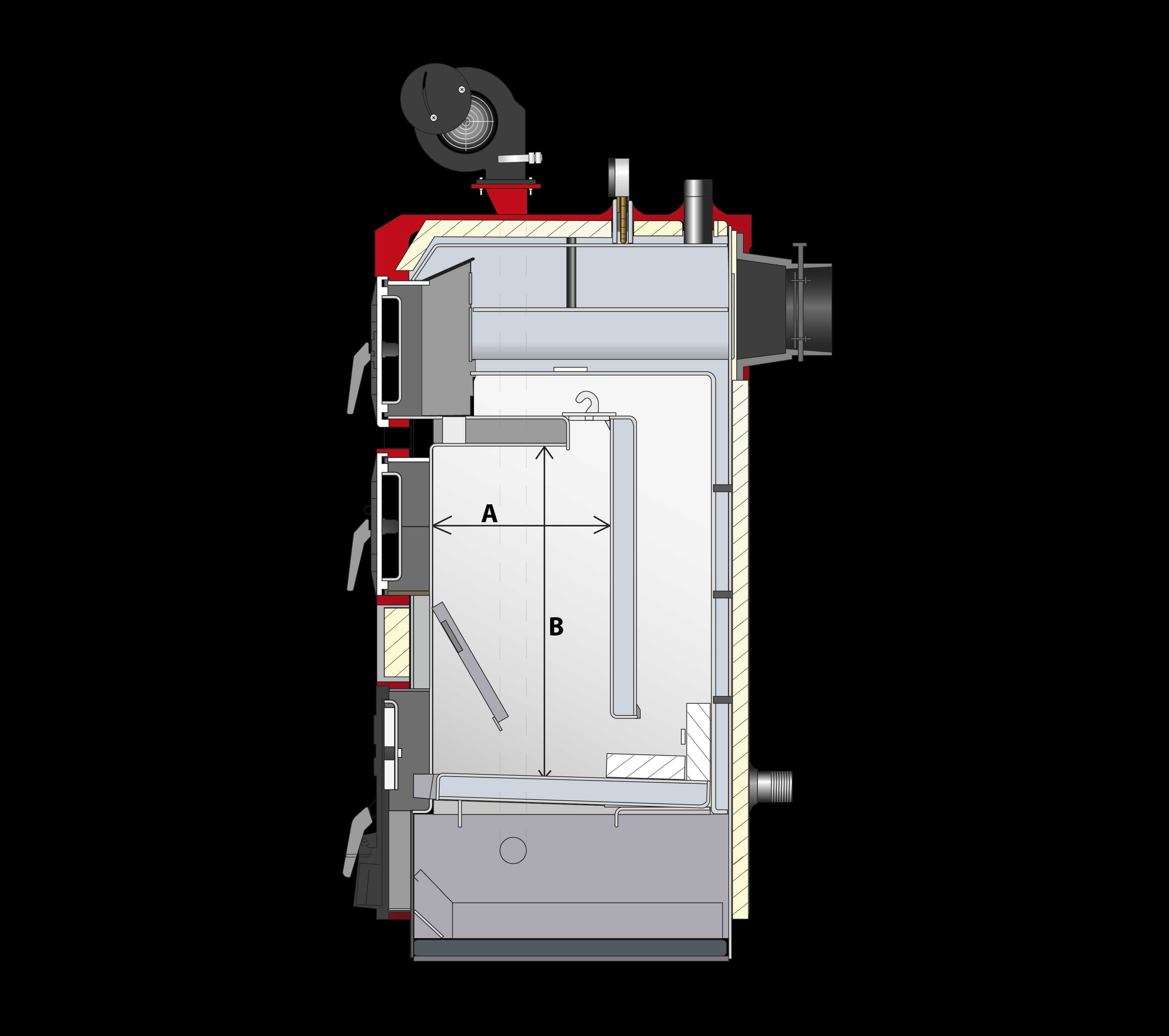 Piec Drewno Węgiel 12kw 18 27 35kw Ruszt Wodny/Sterownik Dmuchawa