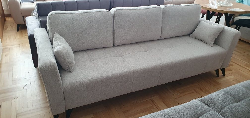 Duża kanapa sofa 245 cm z funkcją spania DL i pojemnikiem RIO