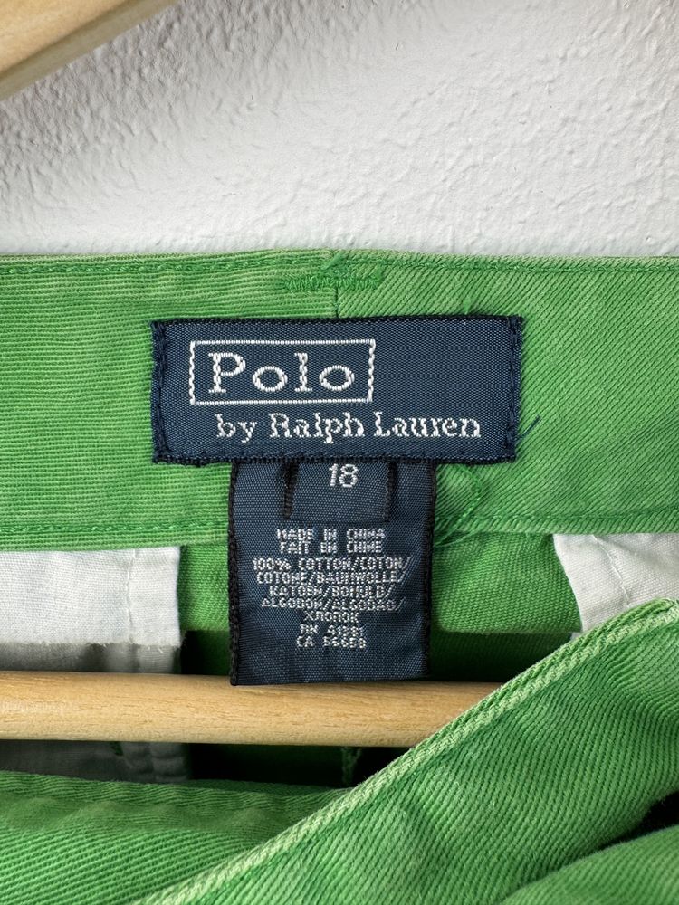 Zielone spodnie bawełniane Polo Ralph Lauren