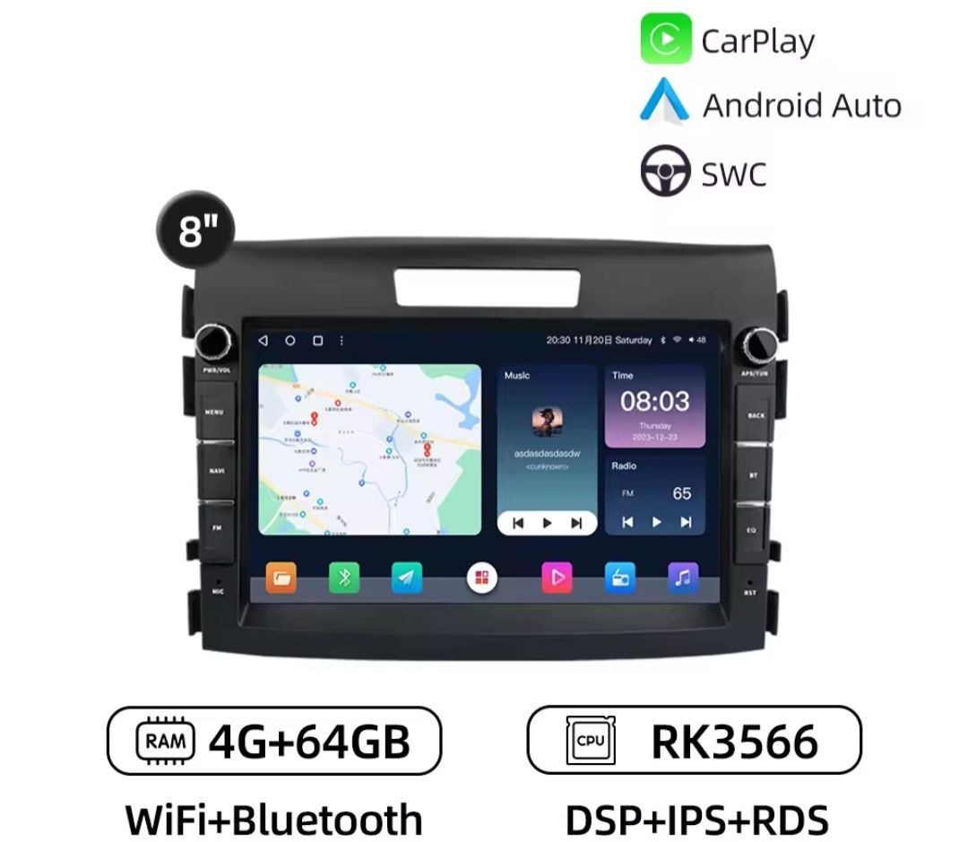 Android магнитола Honda CR-V 4 / 2012-2015 / 4/64 Gb