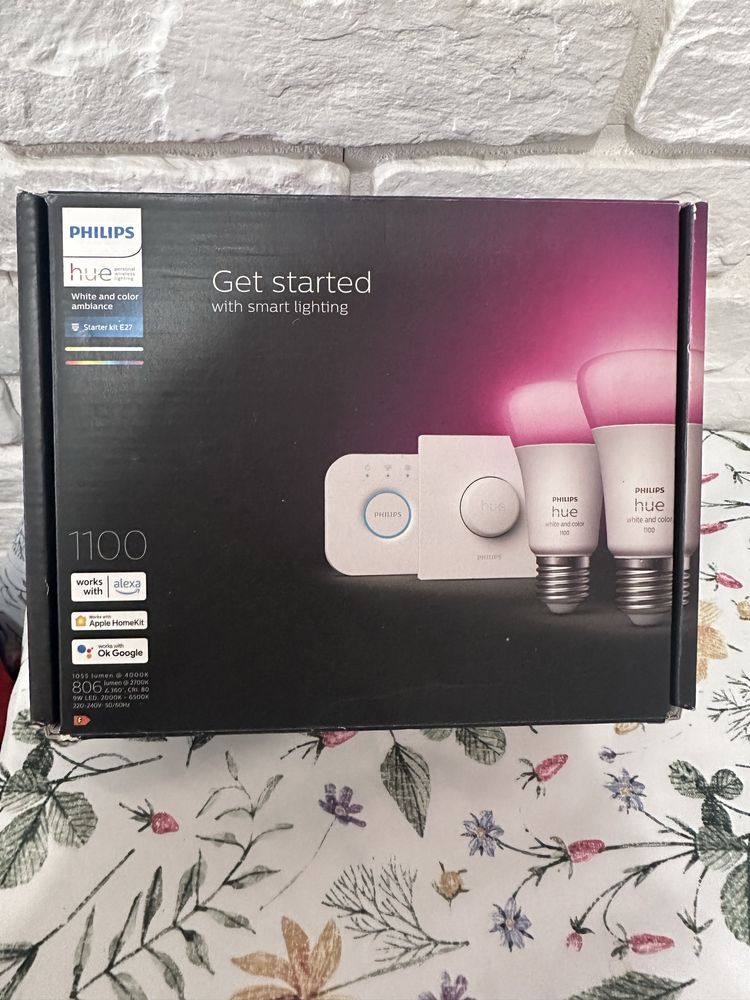 Nowe Philips Hue White and color ambiance Zestaw startowy E27