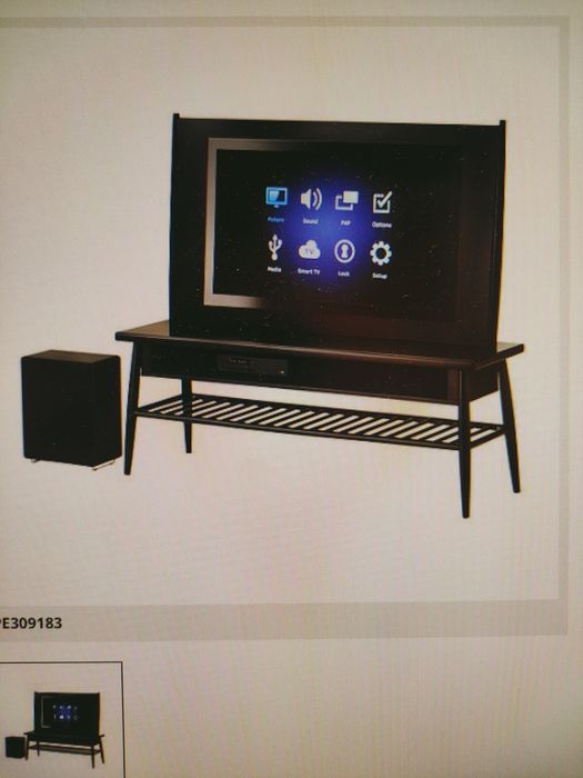 HIMNA szafka TV 137x122 czarny IKEA