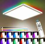 Lampa sufitowa LED RGB 25W IP54 z pilotem