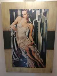 Obraz Lempickiej z certyfikatem "Portret Allanowej Botte" 85x120