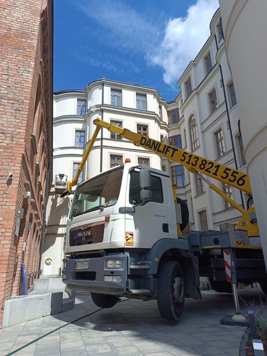 Wynajem podnośnik koszowy, zwyżka 18m, 22m,27m,36m,45m,55m,61m,70m