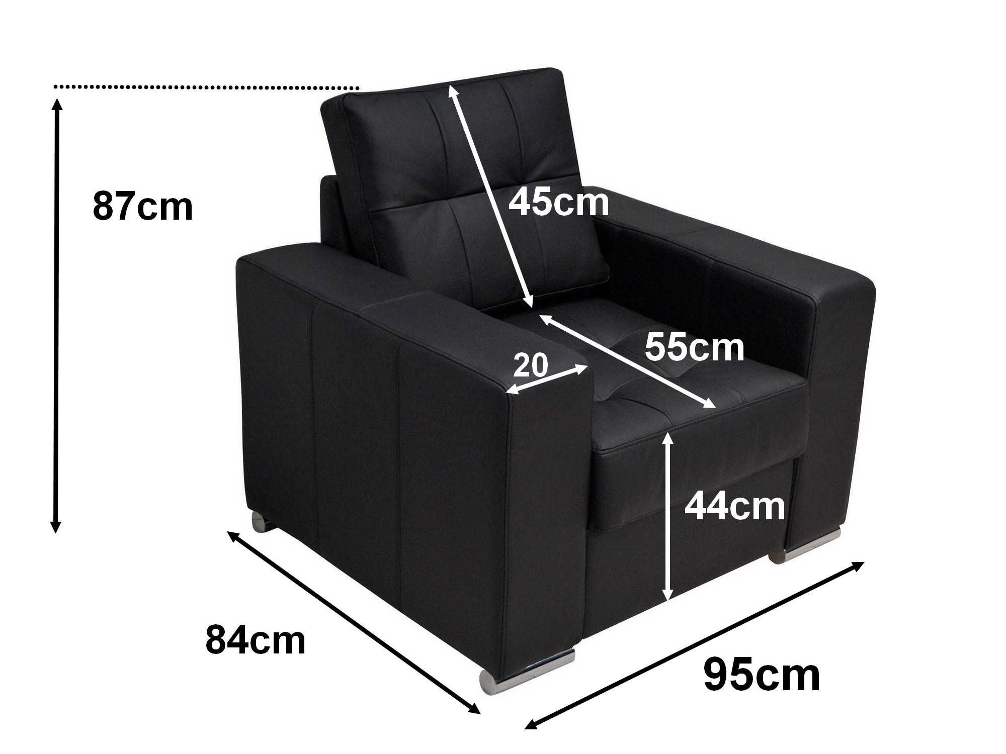 Zestaw ze skóry 3-2-1 sofa skóra naturalna kanapa fotel PRODUCENT