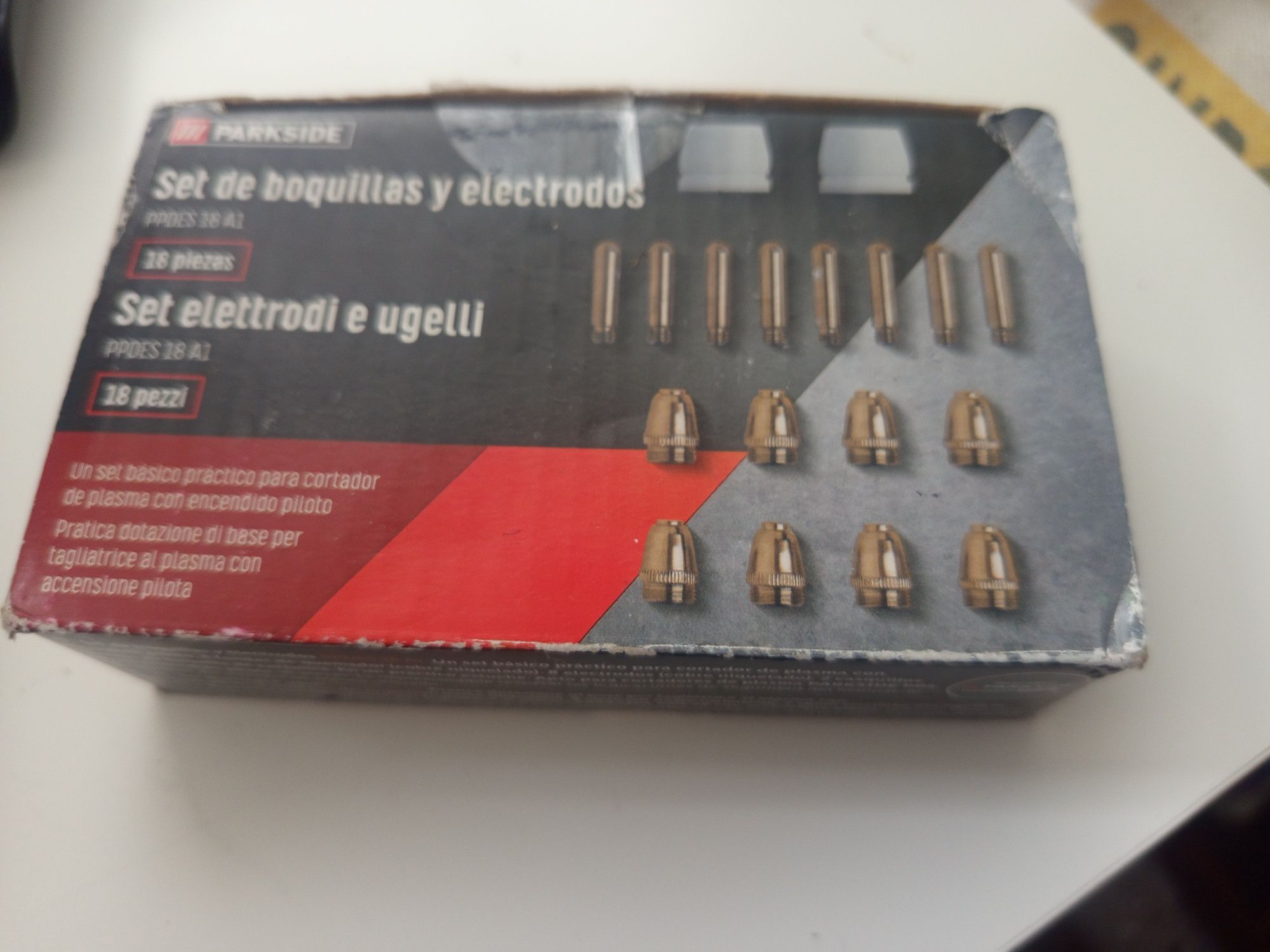 Kit boquilhas e eletrodos maquina corte plasma parkside