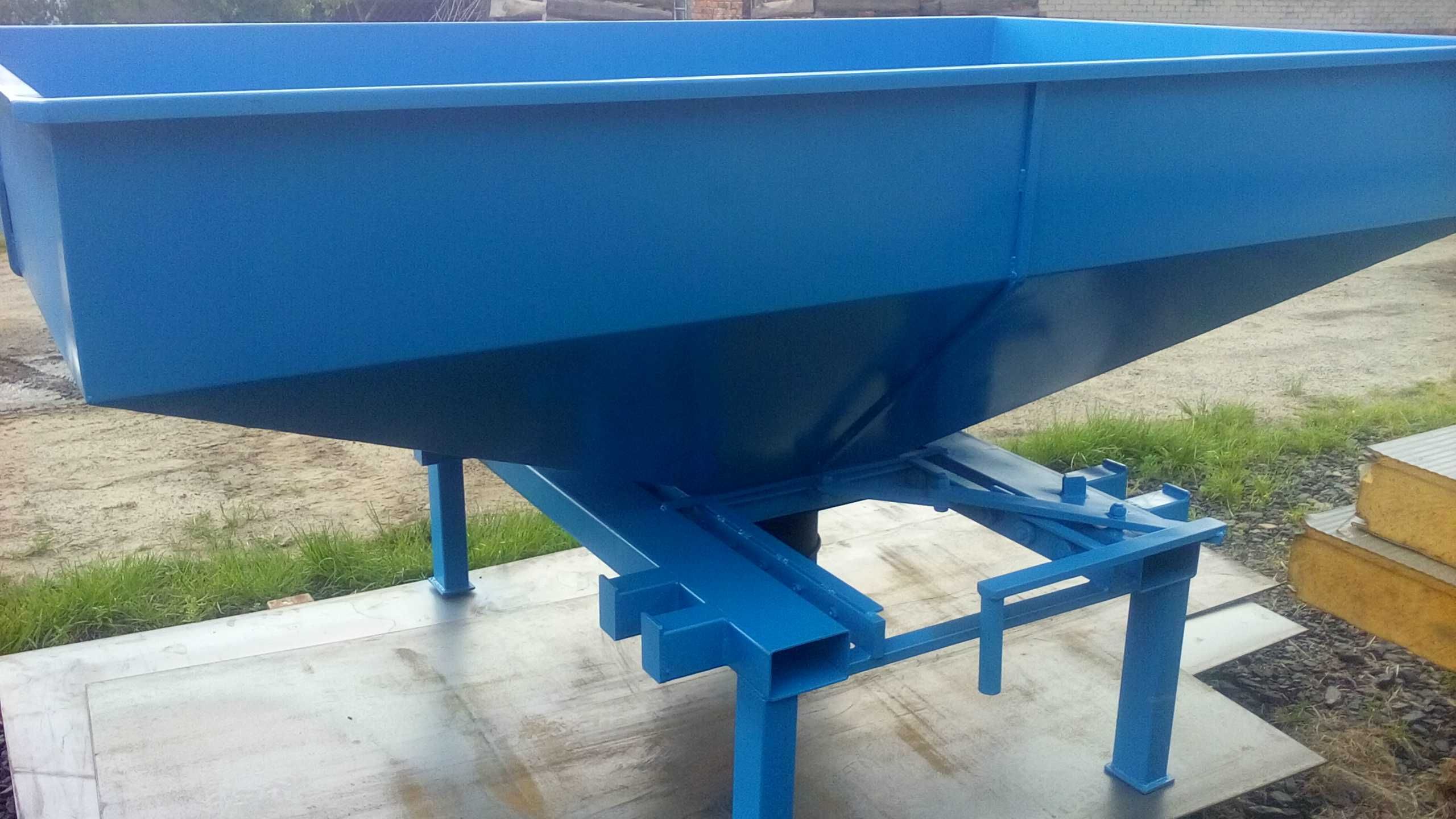 Kosz do sypania big bagów, bunkier, kosz zasypowy, ocynk, kwasówka