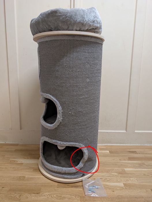 Natural Paradise Primrose Drapak Wieża dla kota XXL Szara NAJWIĘKSZA U