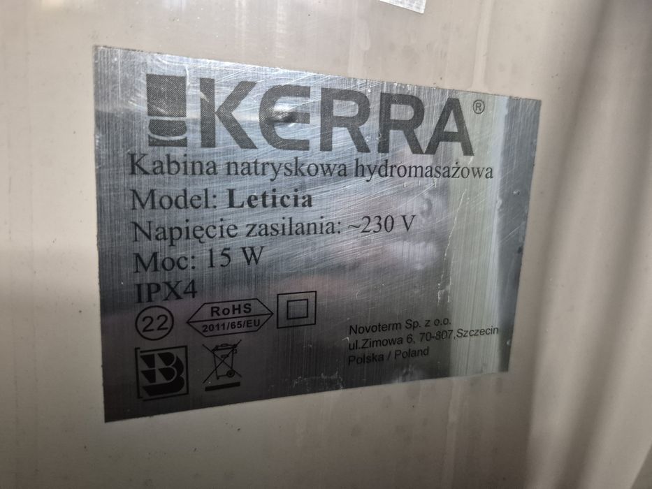 Kabina prysznicowa KERRA z hydromasażem