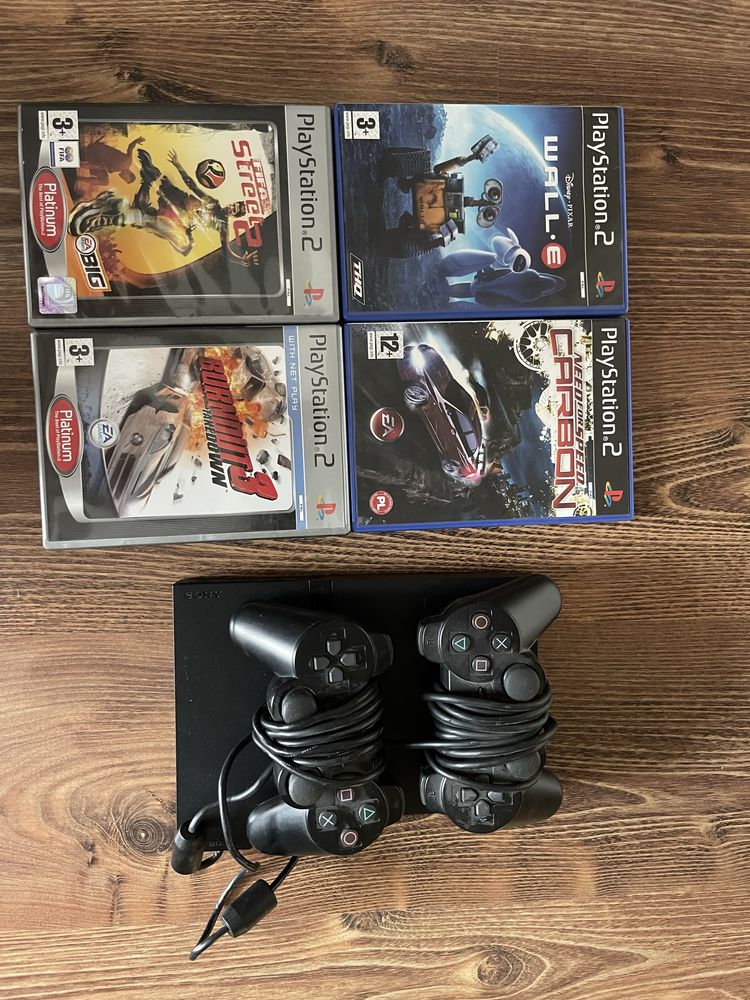 PlayStation 2 + 4 gry