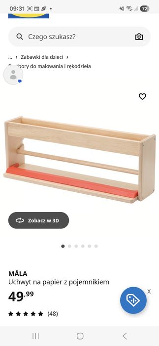Stolik plus 2 krzesełka dla dzieci plus uchwyt na papier i papier