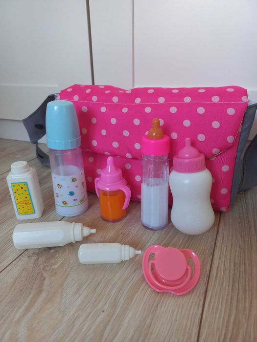 Wózek zabawkowy Lily + gratis lalka i ubranka