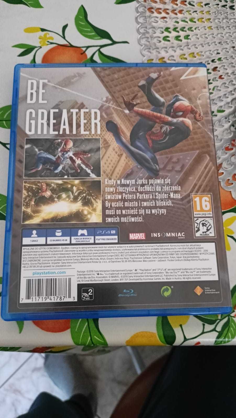 Gra Spiderman PS4