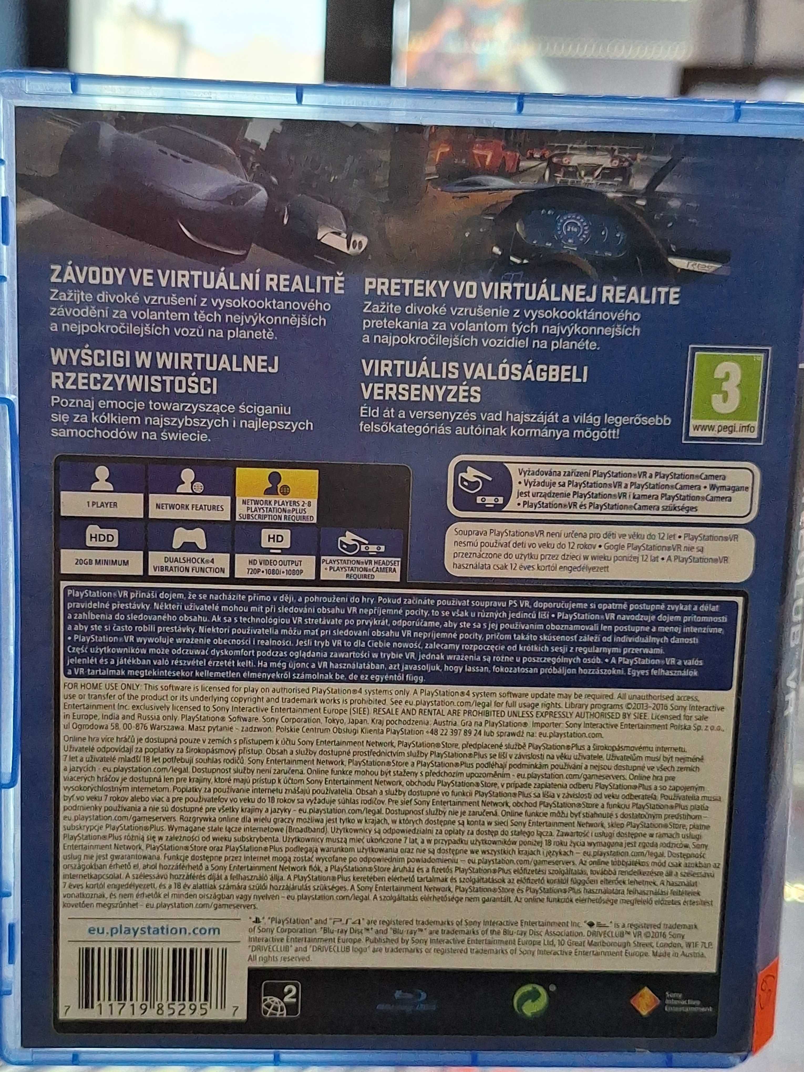 Driveclub VR PS4, BDB, CentrumGrania