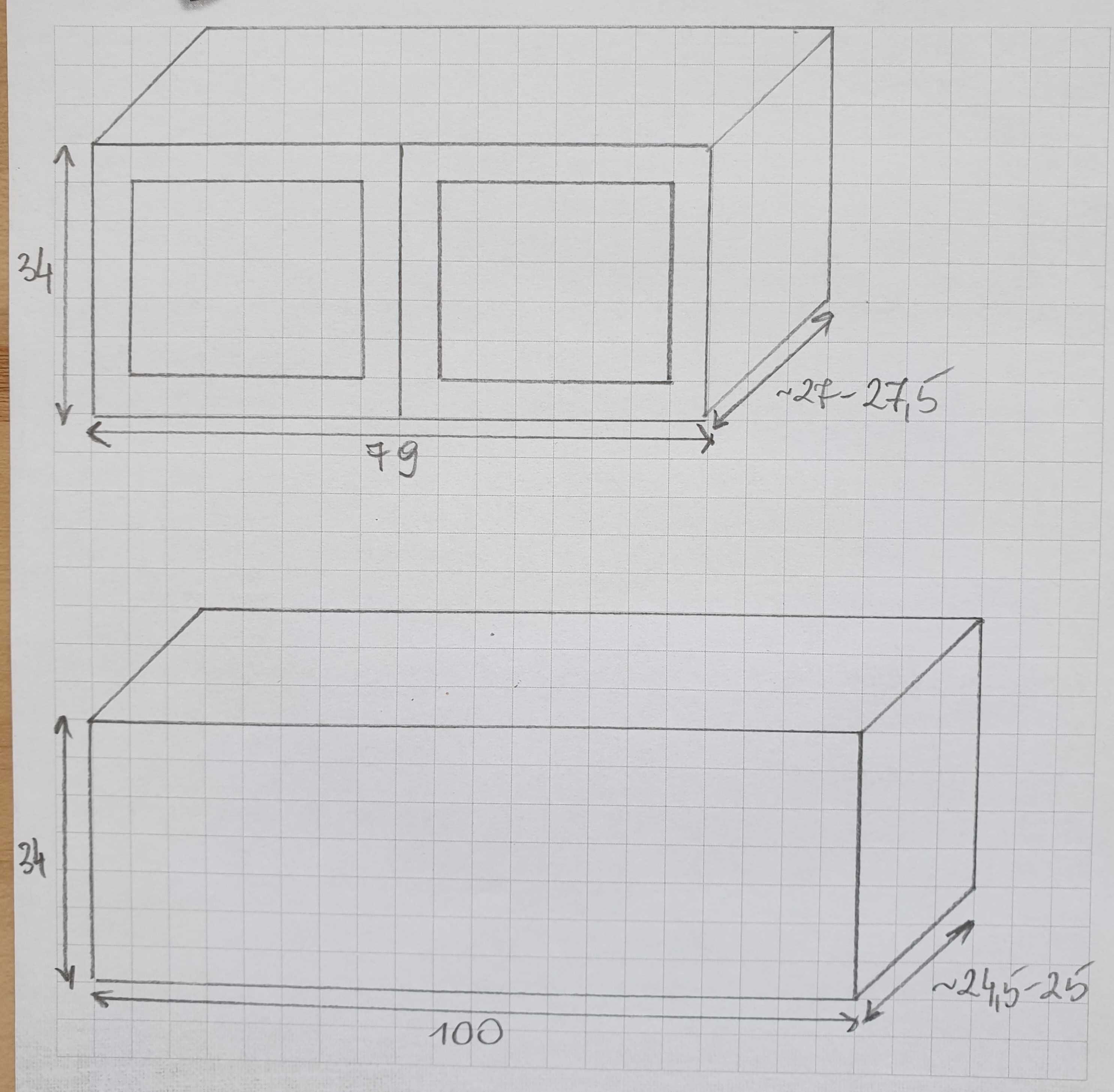 Półki wiszące białe 3 sztuki  IKEA