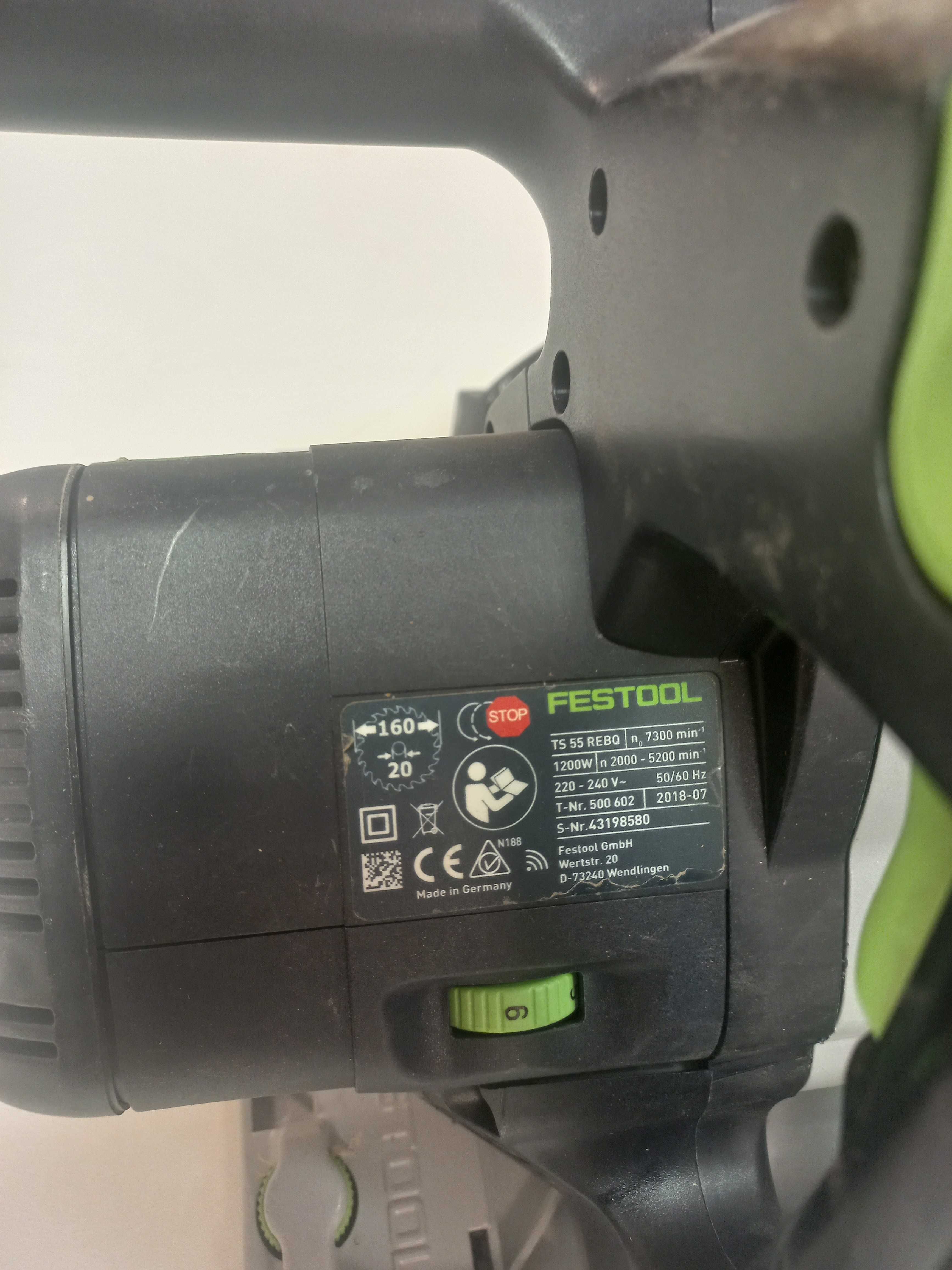 Zagłębiarka Festool TS55REBQ na części lub naprawy