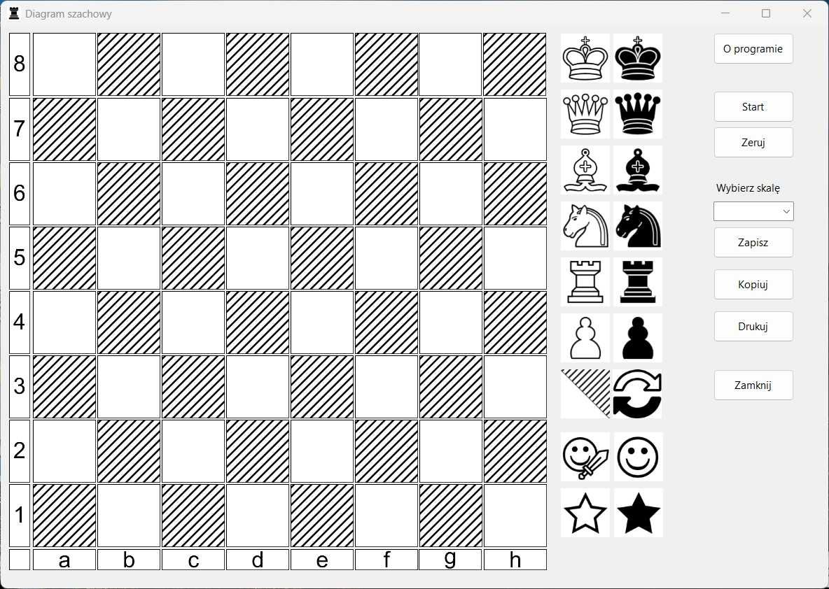Diagram szachowy - program, aplikacja komputerowa