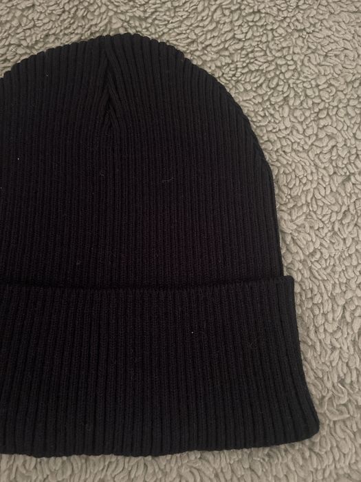 Чорна шапка рубчик