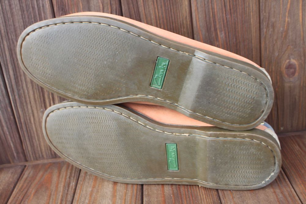 Топсайдеры Clarks кожа Англия 42р туфли мокасины топсайдери