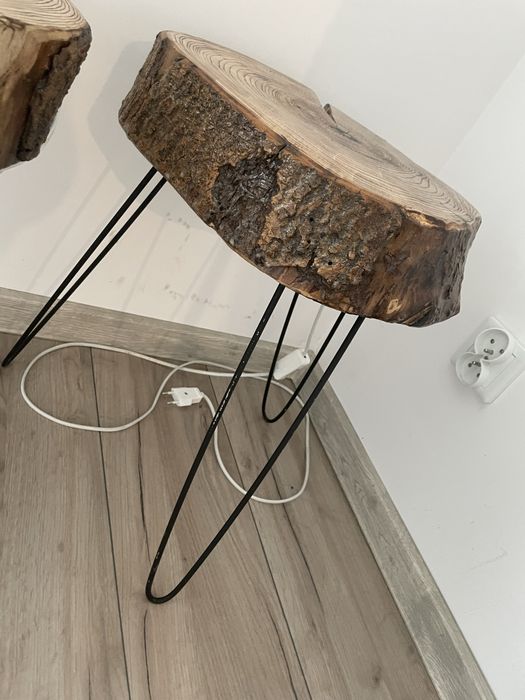 Stoliki nocne z litego drewna