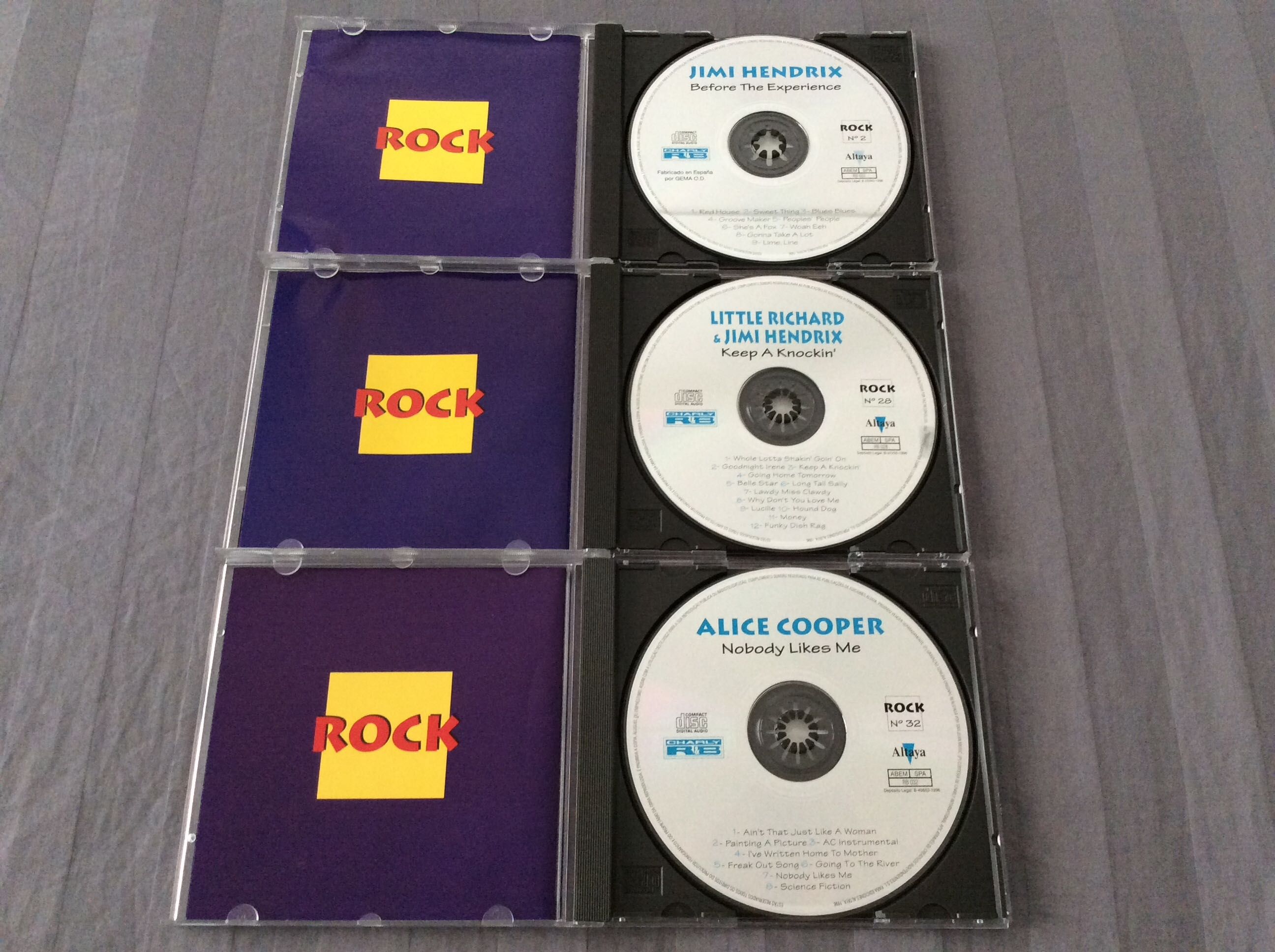Conjunto de 3 CD rock