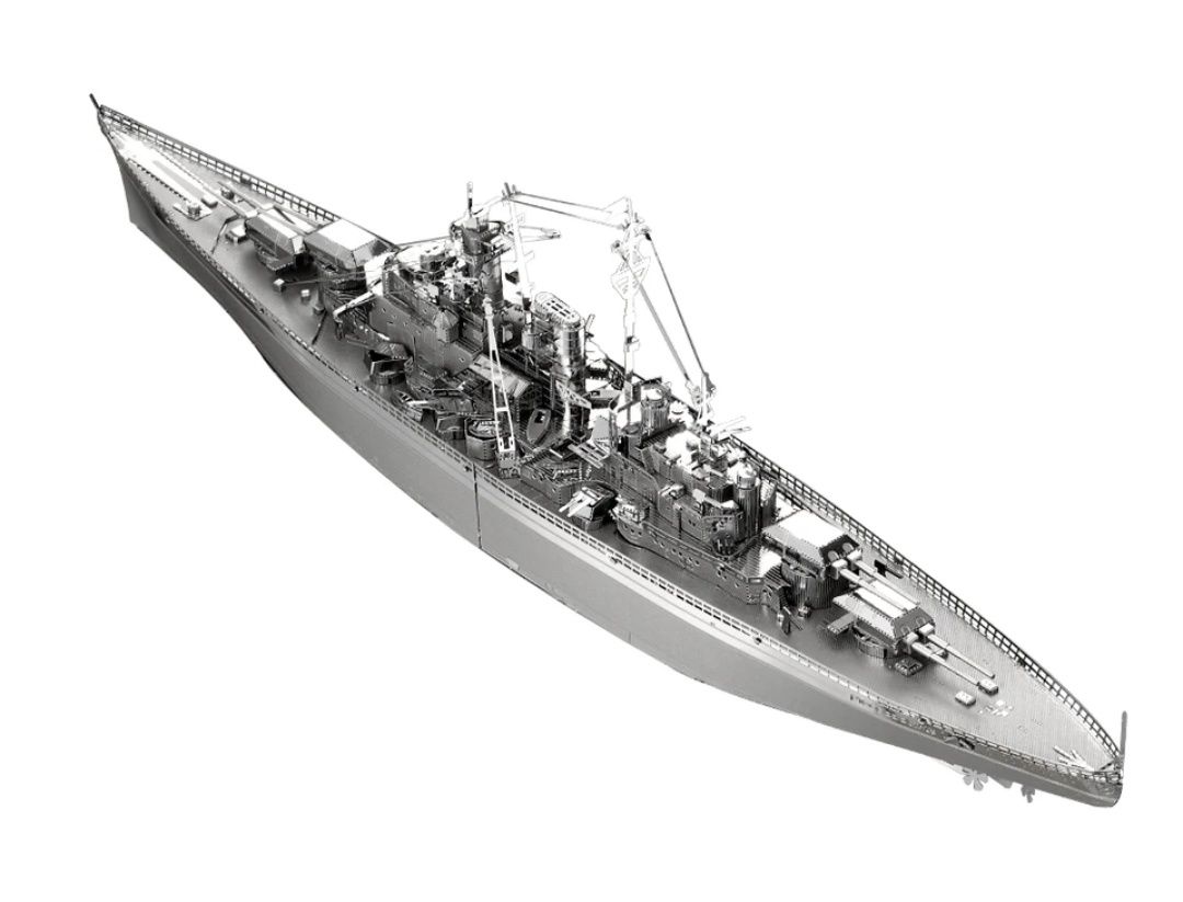 Металлический конструктор 3D пазл немецкий корабль Линкор Бисмарк