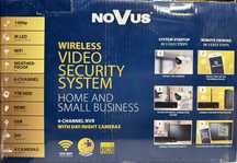 Kompletny Monitoring wifi kamery rejestrator dysk NOVUS