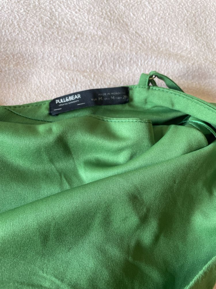 Vestido verde da Pull and Bear