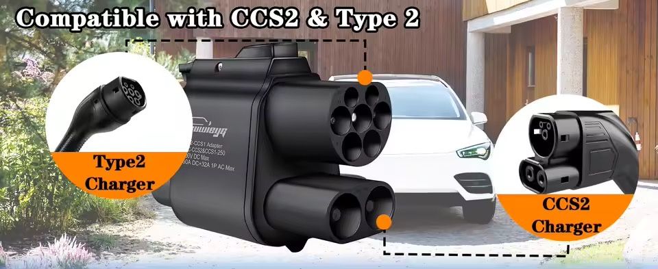 Адаптер (перехідник) GUWIEYG і GEARELEC CCS2 to CCS1 EV.