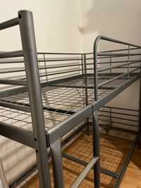 Łóżko piętrowe metalowe