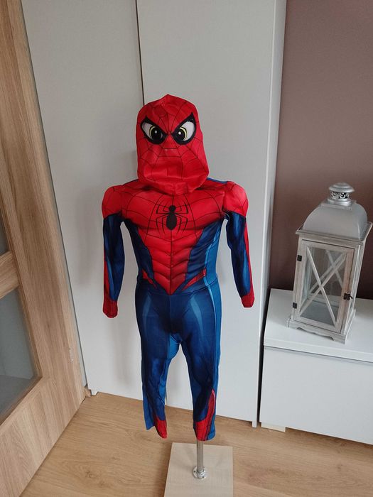 H&M strój karnawałowy SPIDERMAN PAJĄKA mięśnie przebranie 110/116 (3)