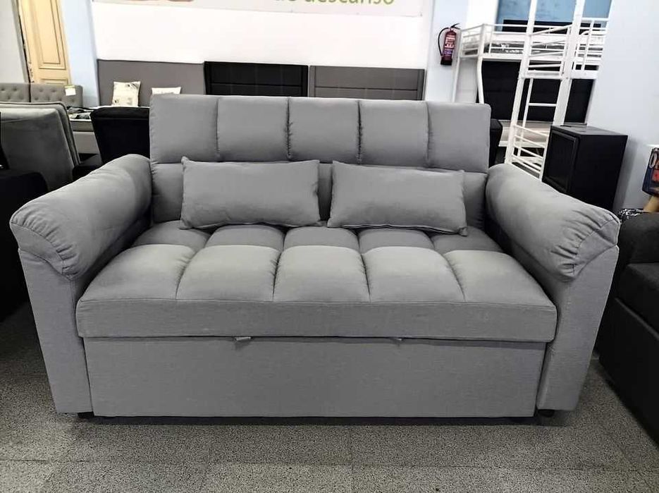 promoção sofá cama preto - portes grátis