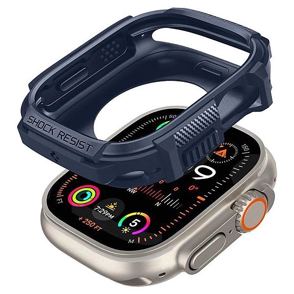 Etui Spigen Rugged Armor na Apple Watch Ultra 1 / 2 (49 mm) - granatow