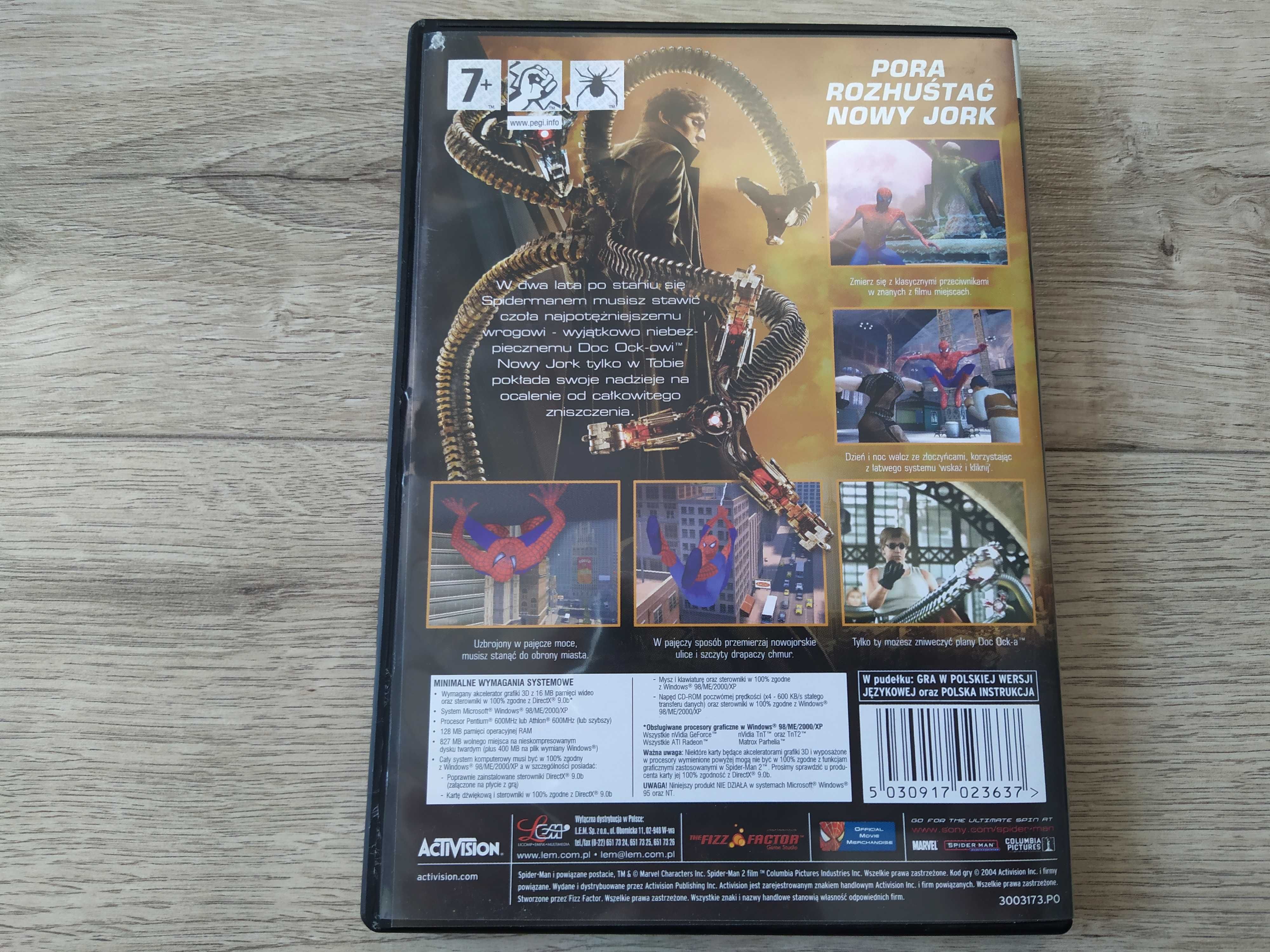 Spider-Man 2: The Game [PC] (DUBBING PL) - MEGA UNIKAT 2004!