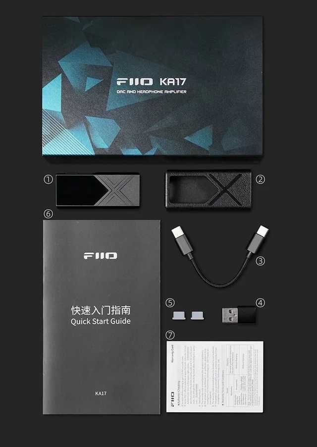 ⇒ FiiO KA17 (black) – это ЦАП DAC dongle усилитель для наушников