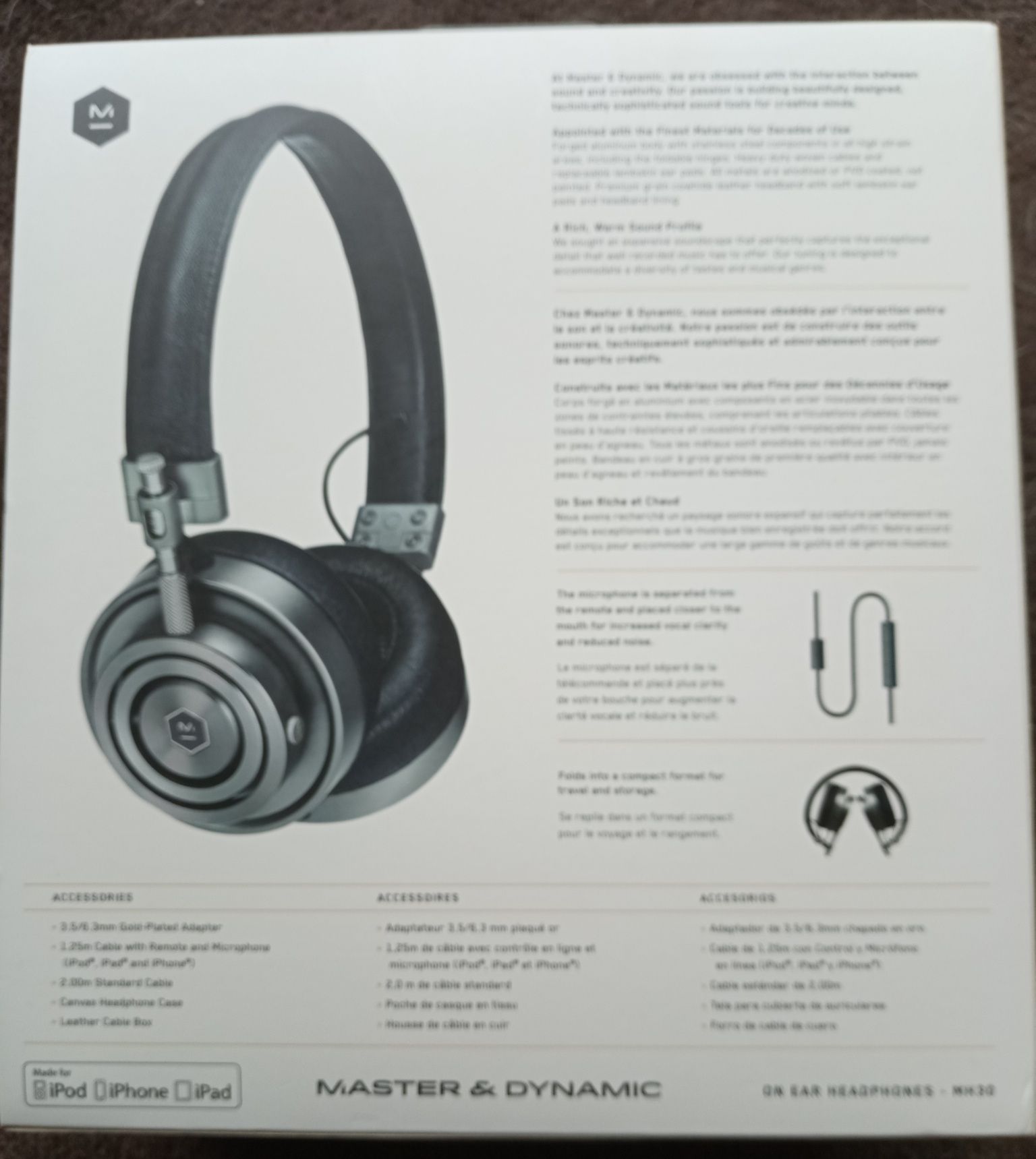 Headphones Master & Dynamic MH30 new