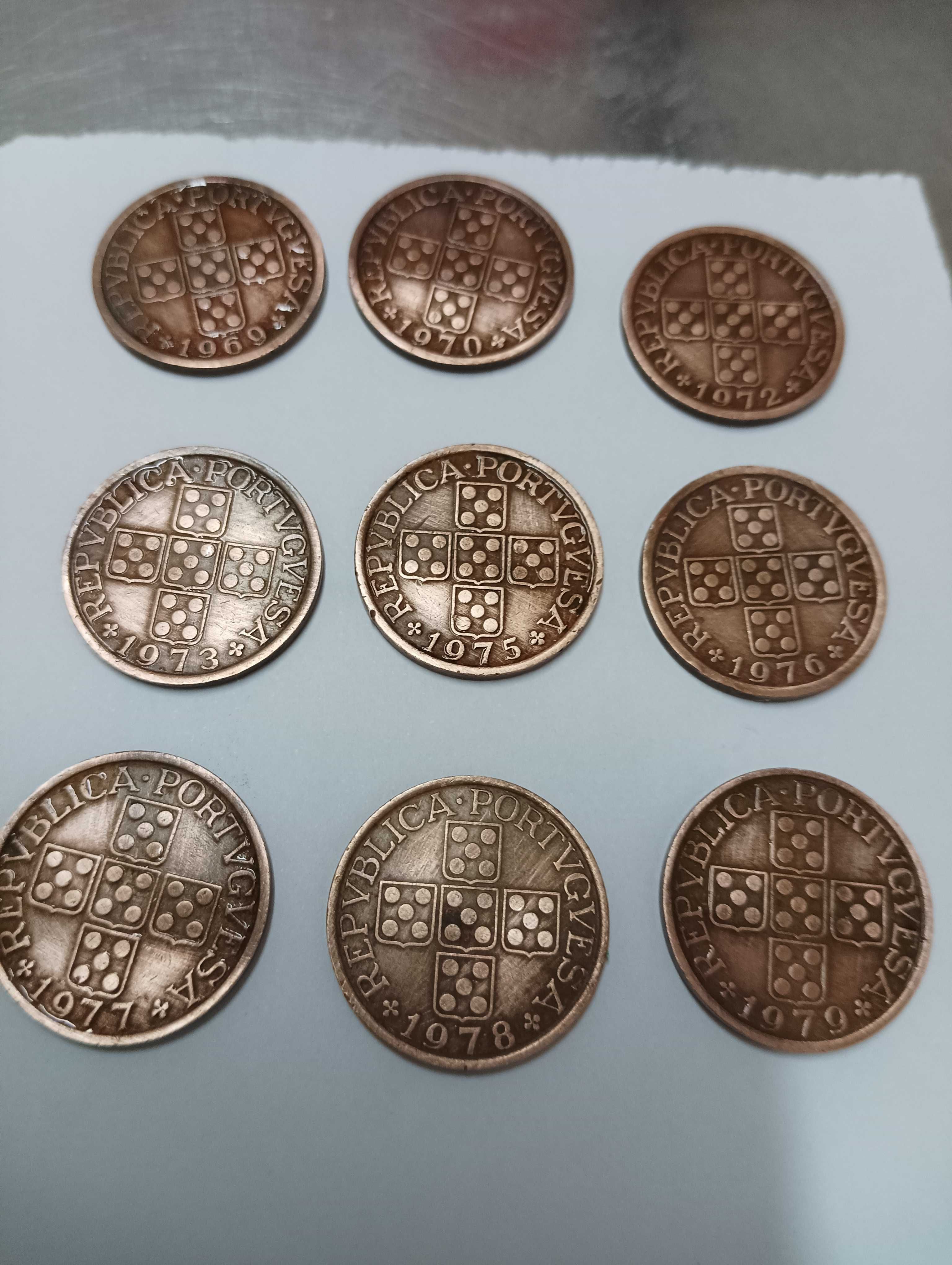 Moedas de 50 centavos desde o Ano de 1969