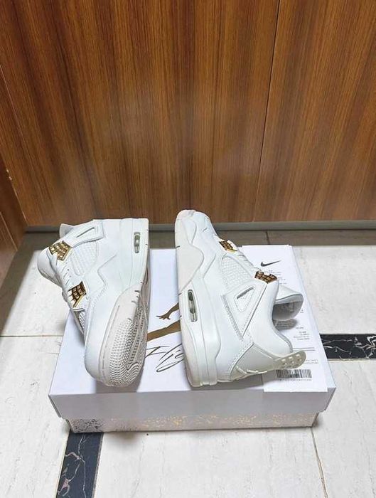 Buty meskie Mokasyny Jordan_4_Retro_Metallic_Gold  R.42