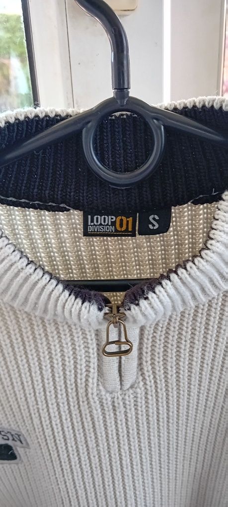 Sweter kremowy LoopDivision 01 rozmiar S