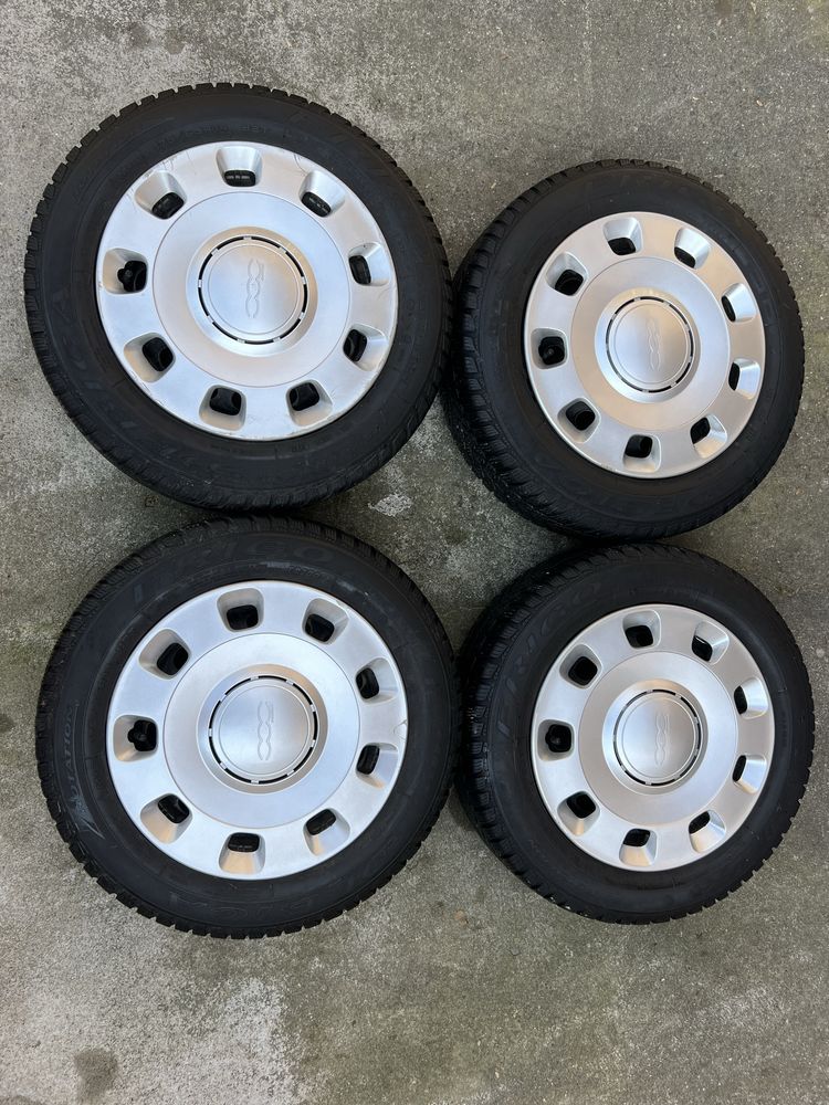 Felgi, kołpaki, opony zimowe 14” Fiat 500 175/65 R14