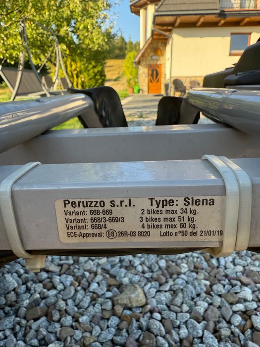 Bagażnik platforma na 2 rowery PERUZZO Siena 2