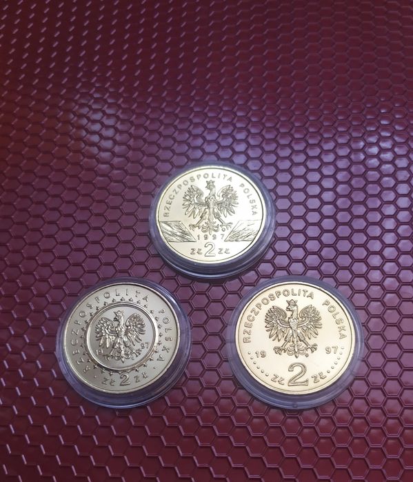 2zł okolicznościowe, 3 monety z 1997r