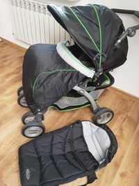 Wózek dziecięcy Graco 3 w1 z nosidełkiem bardzo stabilny i komfortowy.