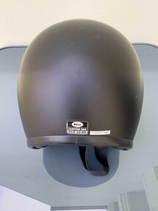 Capacete aberto open face Bell Custom 500 preto matte