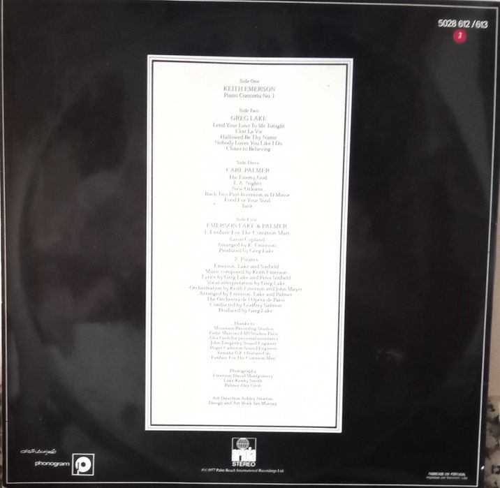 Emerson, Lake & Palmer - - - - - Works-Volume 1 - - - - - 2 X LP