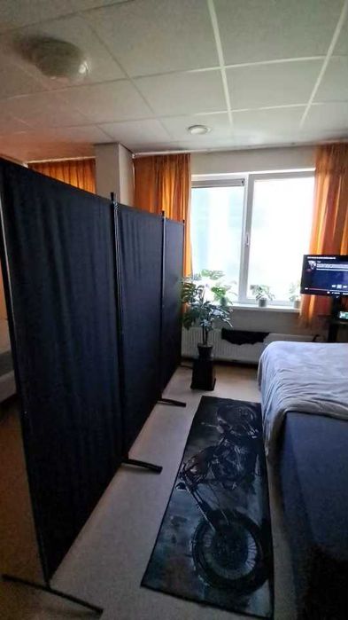 NOWY !! duży czarny parawan nieprześwitujący 3-płytowy 260 CM