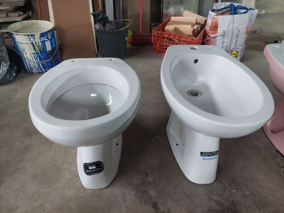 Sanita e bidé branco Madalena